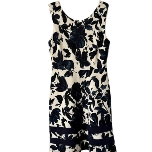 41 Hawthorn Casey Knit Sleeveless Dress - Navy/White - S - Picture 2 of 10